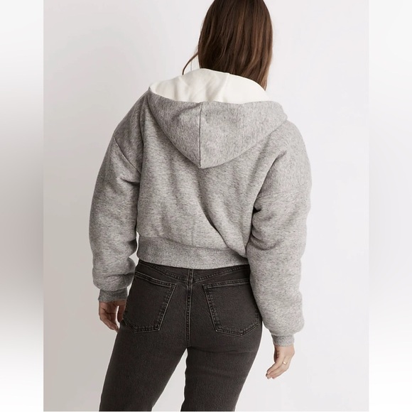 Madewell MWL Reversible Puffer Hoodie Jacket with PrimaLoft Fill - Sz XXS - Picture 2 of 9